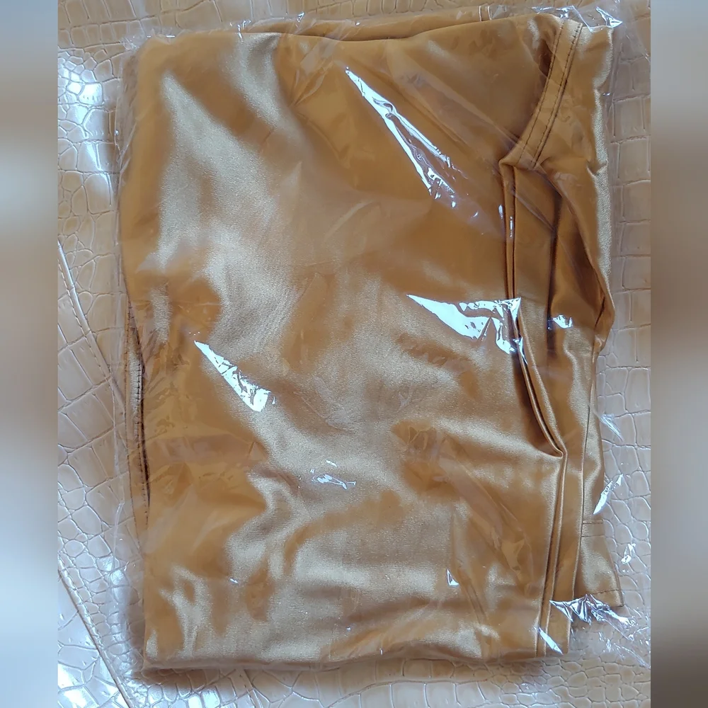 American Apparel Disco Pants in Gold Caramel - Picture 2 of 5